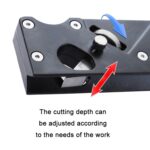 Cepilladora de biselado para carpintería de profundidad ajustable, Cutter Head 7 PCS/Set - Imagen 4