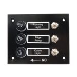 Modificación marina del panel de interruptores AOS3045, cada uno con protección de fusible independiente, 3 Groups Shake Switch