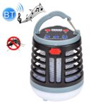 E-SMARTER con Bluetooth Audio Carga USB Iluminación Trampa para mosquitos, W881 Black With Bluetooth Audio