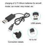 10PCS Cable de carga USB 3.7V 350mAh Enchufe de aire a aire sin protección para Drone - Imagen 4