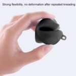 2 fundas de silicona para cámara de pulgar + cordón para Insta360 GO2., Negro, Blanco, Azul - Imagen 4
