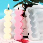 D2111-1 Molde de silicona para vela de corazón con forma de gota DIY - Imagen 5