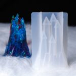Molde de silicona D581 DIY Crystal Drops 3D Castle