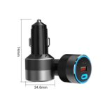 Cargador de teléfono para automóvil ignífugo multifuncional IBD353, 2UC 66W - Imagen 3