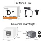Sunnylife MM3-GZ459 para DJI Mini 3 Pro GoPro10 montaje de cámara de acción, Hanging Load, Searchlight, Hanging Load+Searchlight set - Imagen 3