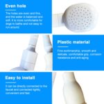 Accesorios de baño de ahorro de agua de cabezal de ducha de mano de alta presión de forma redonda - Imagen 5