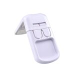Cerradura de ángulo recto de seguridad para niños de puerta de gabinete de cajón de 3 piezas, Blanco, Negro, Café, Light Blue, Verde claro, Rosado