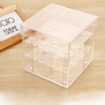 Caja de regalo de acrílico transparente cuadrada Caja de flores, 4 Holes - Imagen 3