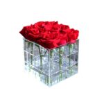 Caja de regalo de acrílico transparente cuadrada Caja de flores, 4 Holes - Imagen 4