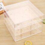 Caja de regalo de acrílico transparente cuadrada Caja de flores, 16 Holes - Imagen 3