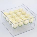 Caja de regalo de acrílico transparente cuadrada Caja de flores, 16 Holes - Imagen 4