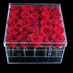 Caja de regalo de acrílico transparente cuadrada Caja de flores, 36 Holes - Imagen 5