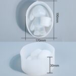 Molde de epoxi de cristal D263 DIY, cubo de sujeción, espejo de conejo, molde de mesa - Imagen 3