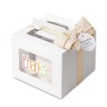 Etiqueta engomada del sello de la caja de regalo de la etiqueta engomada del agradecimiento del arco iris Pegatina - Imagen 4