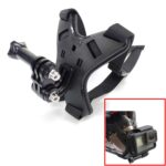 TUYU motocicleta casco barbilla acción cámara teléfono móvil soporte de montaje, Black Bracket