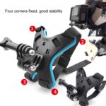 TUYU motocicleta casco barbilla acción cámara teléfono móvil soporte de montaje, Black Bracket - Imagen 5
