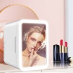Refrigerador de doble uso para coche doméstico de 4L y 45 W con espejo de maquillaje con luz táctil, enchufe CN, 4L Dual Purpose Refrigerator - Imagen 2