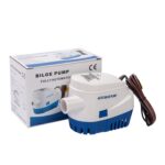 Bomba de sentina automática, bomba eléctrica de agua sumergible para yate, barco marino, 750GPH-12V Blue - Imagen 3