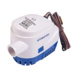 Bomba de sentina automática, bomba eléctrica de agua sumergible para yate, barco marino, 600GPH-24V Blue - Imagen 2
