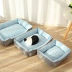 Summer Cold Feeling Dog Cat Kennel Ice Silk Cool Den,Tamaño:, L - Imagen 3