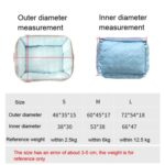 Summer Cold Feeling Dog Cat Kennel Ice Silk Cool Den,Tamaño:, L - Imagen 6