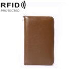 1659 RFID antimagnético antirrobo bolsa de pasaporte bolsa de documentos cartera, Amarillo, Negro, Red Wine, Marrón, Verde, Lotus, Naranja, Lavender Purple, Linen Blue, Gris, Ivory White, Caqui, Baby Pink, Café