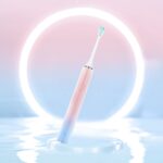 Boorui BR-X7 Smart USB Electric Adultos Cepillo de dientes Gradiente Higiene bucal Cepillo de dientes ultrasónico, BR-X7(Pink) - Imagen 2