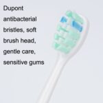 Boorui BR-X7 Smart USB Electric Adultos Cepillo de dientes Gradiente Higiene bucal Cepillo de dientes ultrasónico, BR-X7(Blue) - Imagen 4