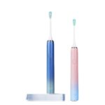 Boorui BR-X7 Smart USB Electric Adultos Cepillo de dientes Gradiente Higiene bucal Cepillo de dientes ultrasónico, BR-X7(Blue) - Imagen 6