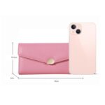Bolso multifuncional del teléfono de la cartera de la gran capacidad del modelo del litchi 87P, Amarillo, Verde, Azul, Negro, Rosado, Red Wine, Marrón - Imagen 3