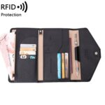 1655 RFID antimagnético antirrobo bolsa de pasaporte bolsa de documentos bolsa de tarjeta, Negro, Naranja, Deep Blue, Rojo, Rosado, Verde oscuro, Verde claro, Royal Blue, Roja de rosa, Verde de Pasto