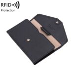 1655 RFID antimagnético antirrobo bolsa de pasaporte bolsa de documentos bolsa de tarjeta, Negro, Naranja, Deep Blue, Rojo, Rosado, Verde oscuro, Verde claro, Royal Blue, Roja de rosa, Verde de Pasto - Imagen 3