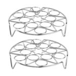 2 estantes para huevos al vapor de acero inoxidable para cocina, estilo:, 4.0 Line 13 Holes