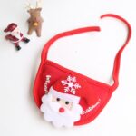 Gorro navideño para mascotas Suministros festivos para aderezos de saliva, Bibs Red