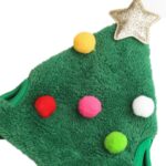 Gorro navideño para mascotas Suministros festivos para aderezos de saliva, Bibs Red - Imagen 3