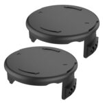 2 uds GK04 cubierta de carrete de cortacésped inalámbrico para Greenworks, Black