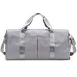 20200 Bolsa de mensajero de fitness deportiva impermeable de gran capacidad, tamaño:, L (Light Grey)