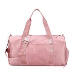 20200 Bolsa de mensajero de fitness deportiva impermeable de gran capacidad, tamaño:, L (Pink)