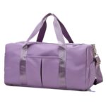 20200 Bolsa de mensajero de fitness deportiva impermeable de gran capacidad, tamaño:, L (Taro Purple)