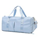20200 Bolsa de mensajero de fitness deportiva impermeable de gran capacidad, tamaño:, L (Light Blue)