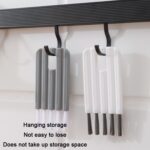 Cepillo de limpieza de grietas de ranura flexible multifuncional para el hogar de 2 piezas, Blanco, Gris - Imagen 3