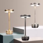 Lámpara de escritorio recargable Lámpara de escritorio extraíble Bar Atmósfera Luz nocturna, Oro, Plata, Negro - Imagen 2
