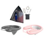 Cuidado del cabello del lavabo del champú reclinable para embarazadas y ancianos del hogar, Black - Imagen 2