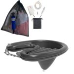 Cuidado del cabello del lavabo del champú reclinable para embarazadas y ancianos del hogar, Black+Drain Pocket