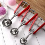 Cuchara para helado con mango de silicona de acero inoxidable 304, diámetro, 5cm - Imagen 2