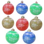 MT709 bola de Navidad inflable yarda LED Control remoto bola brillante adorno de Navidad, estilo:, Upgraded TypeWith Lamp (Green) - Imagen 2