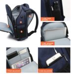 Mochila catiónica SLR Mochila impermeable para fotografía con orificio para cable de auriculares, Azul, Negro, Rojo - Imagen 4