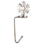 2 PCS D1013 Gancho decorativo de Navidad Colgador de Navidad de dibujos animados, Especificaciones:, Silver Snowflake