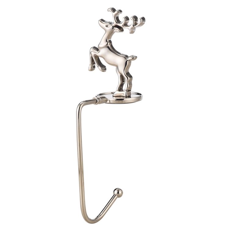 TBD0602796203.jpg 2 PCS D1013 Gancho decorativo de Navidad Colgador de Navidad de dibujos animados, Especificaciones:, Silver Deer - Imagen 1