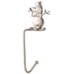 2 PCS D1013 Gancho decorativo de Navidad Colgador de Navidad de dibujos animados, Especificaciones:, Silver Snowman